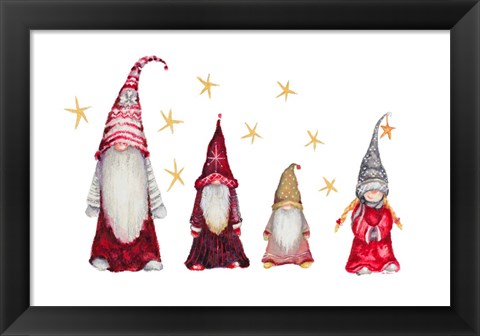 Framed Gnome Family Print