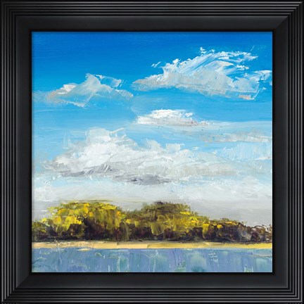 Framed Approaching Shore Print