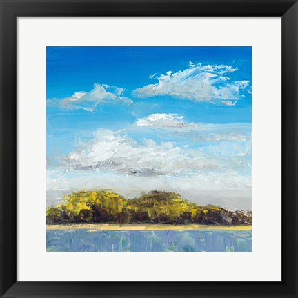 Framed Approaching Shore Print