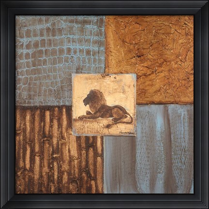 Framed Textures of Africa I Print