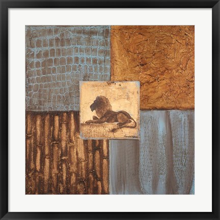 Framed Textures of Africa I Print