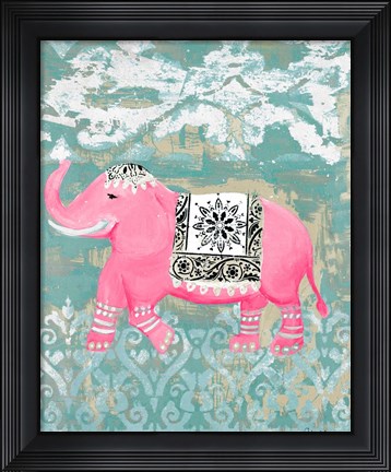 Framed Pink Bazaar I Print