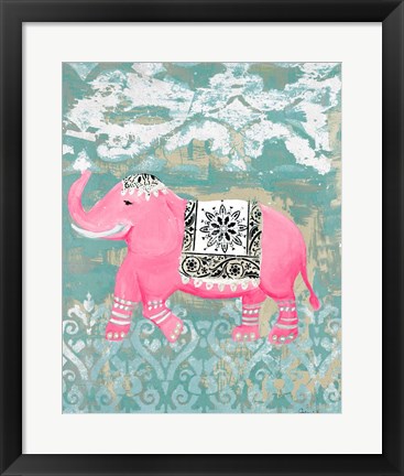 Framed Pink Bazaar I Print