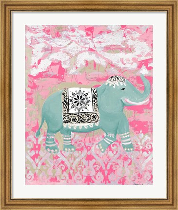 Framed Pink Bazaar II Print