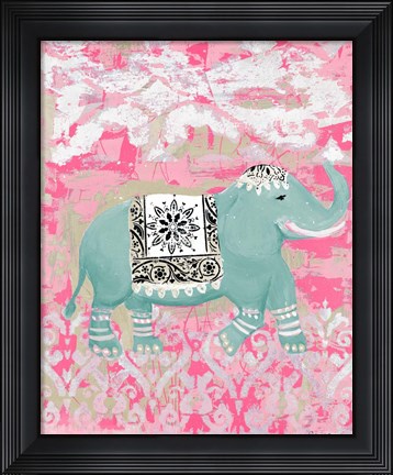 Framed Pink Bazaar II Print