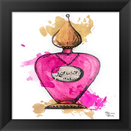 Framed Paris Perfume Square I Print