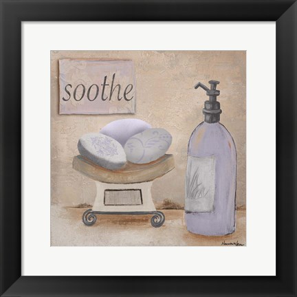 Framed Lavender Bath II Print