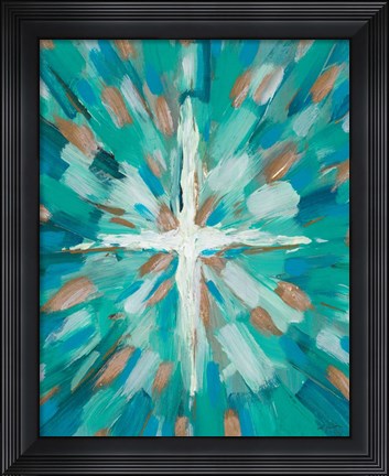 Framed Teal Glory Print