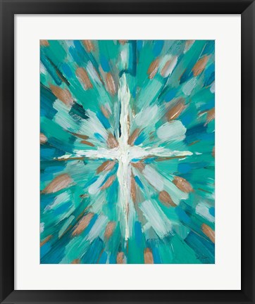 Framed Teal Glory Print