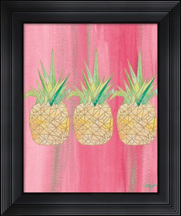 Framed Bright Tri Origami II Print