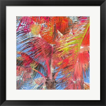 Framed Bright Palms Print