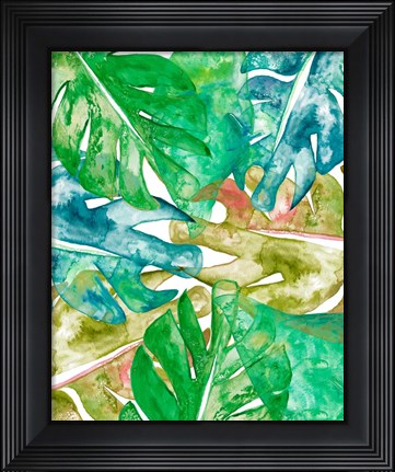 Framed Bed of Leaves II Print