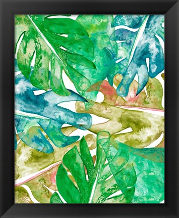 Framed Bed of Leaves II Print