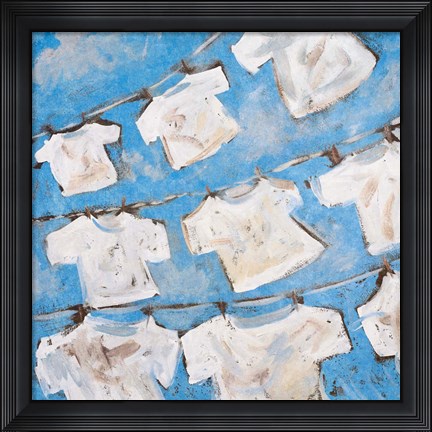 Framed Dry Linen II Print