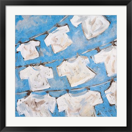 Framed Dry Linen II Print