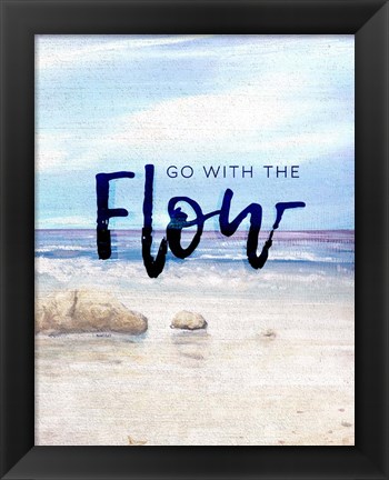 Framed Go with the Flow Print