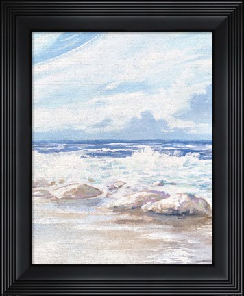 Framed Crashing Waves Print