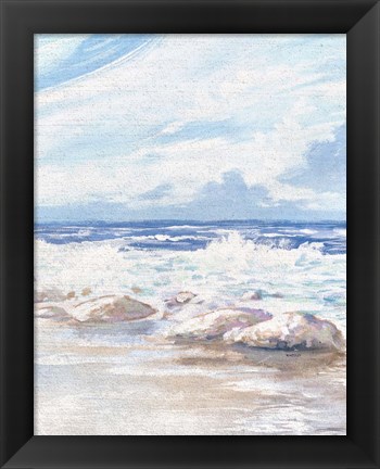 Framed Crashing Waves Print