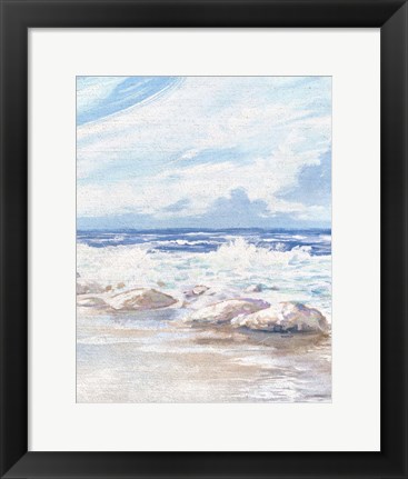Framed Crashing Waves Print