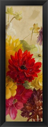 Framed Blooming Panel I Print