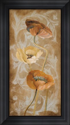Framed Poppies de Brun I Print