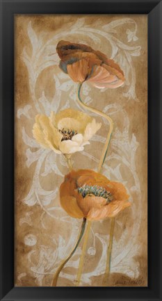 Framed Poppies de Brun I Print