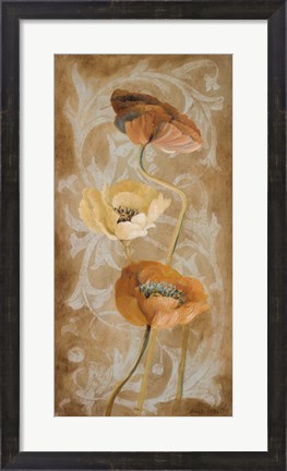 Framed Poppies de Brun I Print