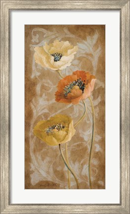 Framed Poppies de Brun II Print