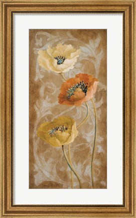 Framed Poppies de Brun II Print