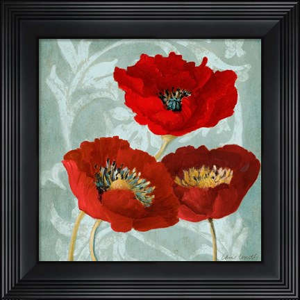 Framed Rouge Pavots II Print