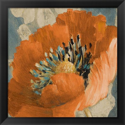 Framed Orange Poppy Print