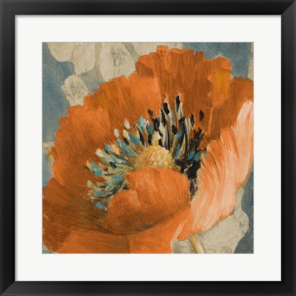 Framed Orange Poppy Print