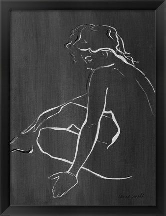 Framed Sketched in Black II Print