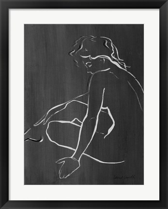 Framed Sketched in Black II Print