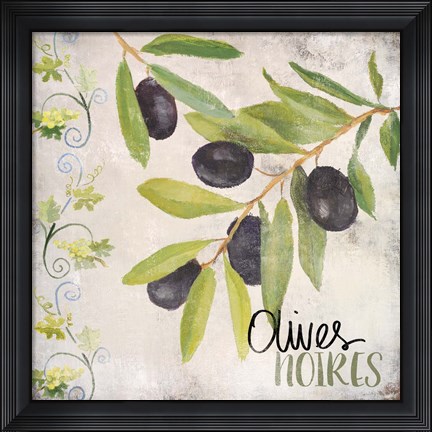 Framed Olives Noires Print