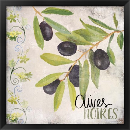 Framed Olives Noires Print