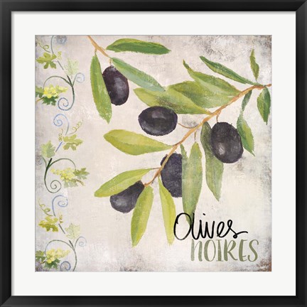 Framed Olives Noires Print