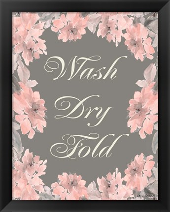 Framed Wash Dry Fold Print