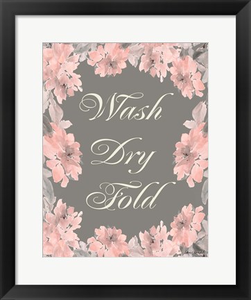 Framed Wash Dry Fold Print