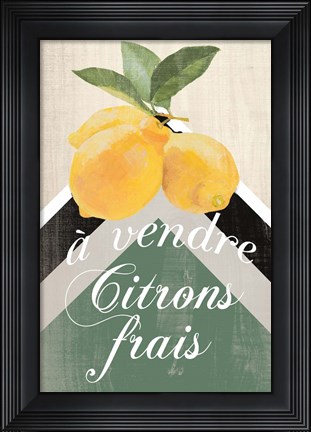 Framed Citron Frais Print