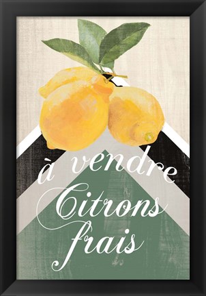 Framed Citron Frais Print