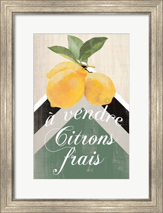 Framed Citron Frais Print