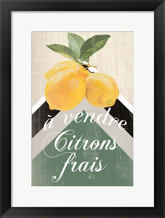 Framed Citron Frais Print