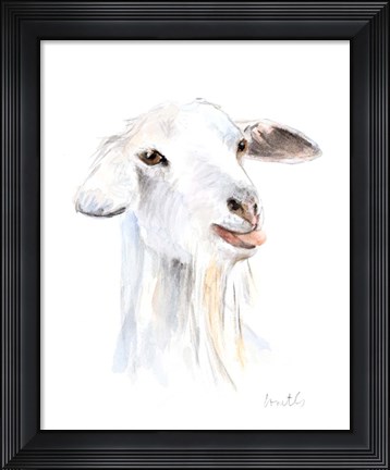 Framed Goat I Print