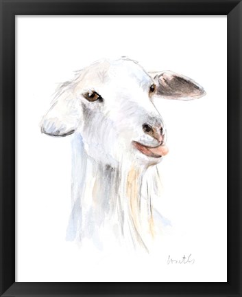 Framed Goat I Print