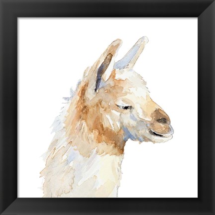 Framed Sleepy Llama Print