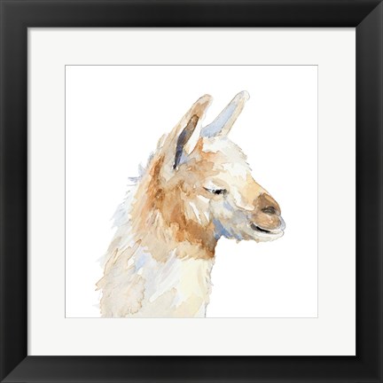 Framed Sleepy Llama Print