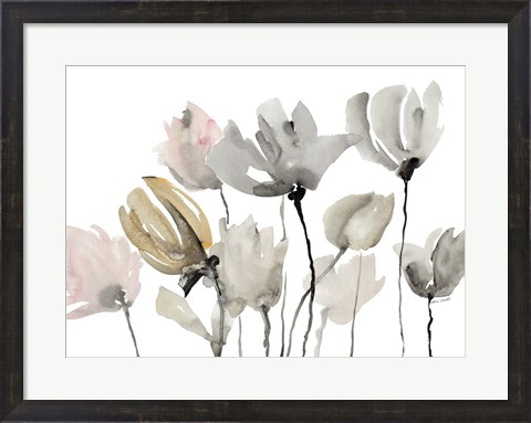 Framed Follow Your Dreams Floral Horizontal Print