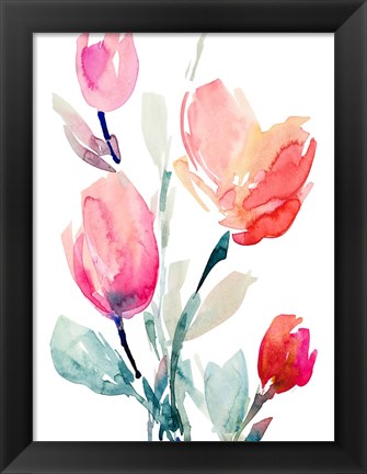 Framed Happy Tulips II Print