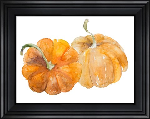 Framed Pumpkin Harvest II Print